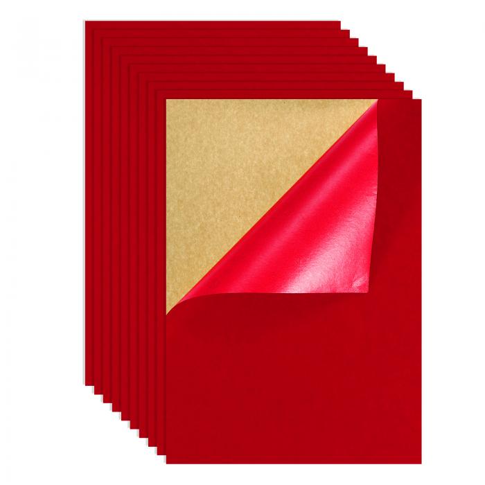 PATIKIL セルフアドヒーシブフェルト8.3" x 11.8" 10枚A4サイズのソフトベルベットファブリックライナ..