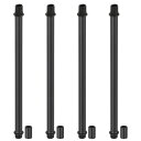 PATIKIL ストレートパイプランプステムロッドキット 4セットM10炭素鋼200mm(7.87