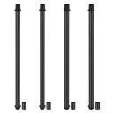 PATIKIL ストレートパイプランプステムロッドキット 4セットM10炭素鋼250mm(9.84