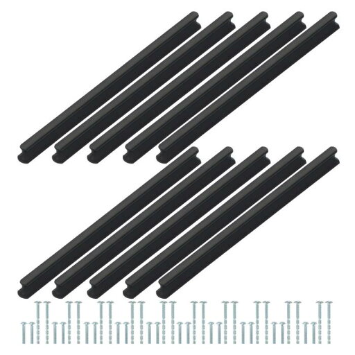 PATIKIL キッチンキャビネットハンドル 224 mm 穴の中心 10個 ブ ラシ仕上げのキャビネットプル キッチン引き出し用金具 食器棚引き出しプル用 シャンパン PATIKIL キッチンキャビネットハンドル 224 mm 穴の中心 10個 ブ ラシ仕上げのキャビネットプル キッチン引き出し用金具 食器棚引き出しプル用 シャンパン