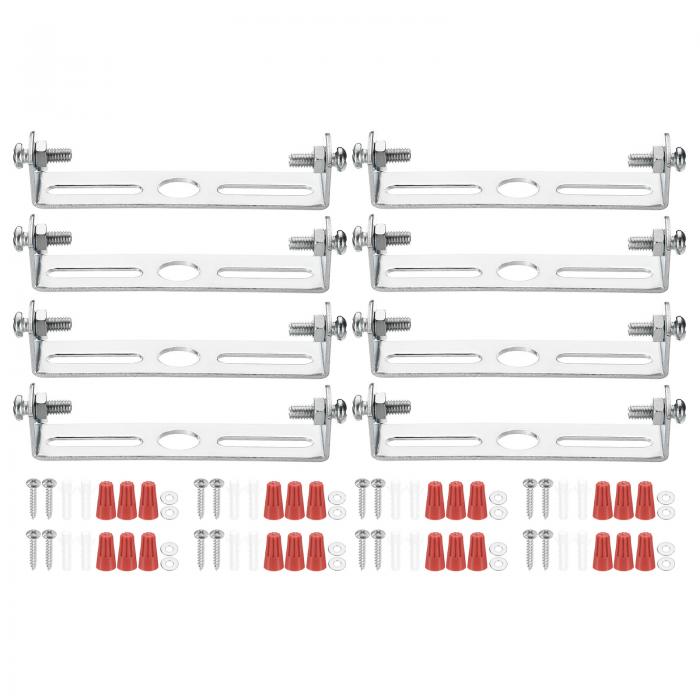 PATIKIL 75mm (2.95") ユニバーサルライト取り付け スタンドキット 8セットライトクロスバーてんじょう..