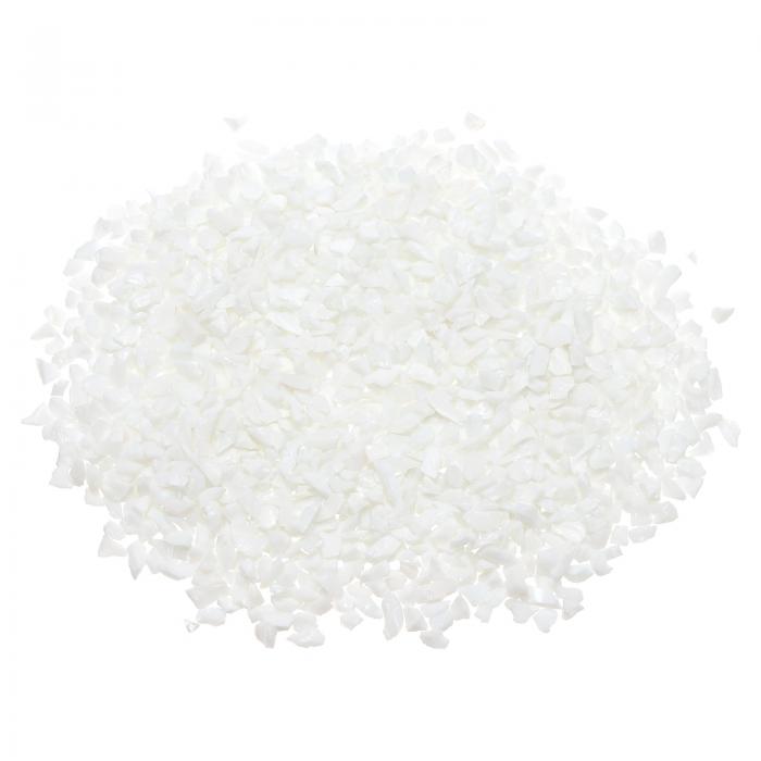 PATIKIL 装飾ガラス砂利 450g/1lb 3-6 mm 不規則なグリッター ストーンビーズ チップ 砕けたファイヤーグラス クラフト用 花瓶フィラー 水槽 アクアリウム用 ホワイト