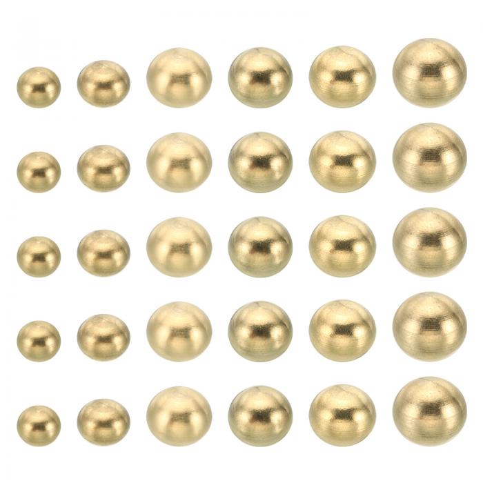 PATIKIL ねじキャップナットノブ 30個 真鍮 ボールランプ装飾 ネジキャップナットカバー 家具照明 DIY..