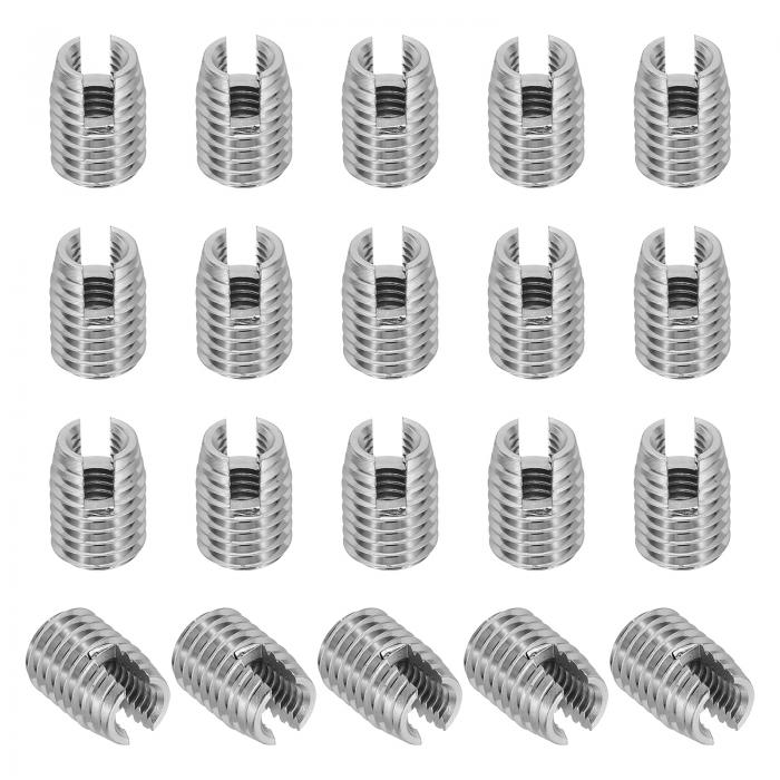 PATIKIL セルフタッピングスレッドインサート 20個 M6 x M10 x 14mm 303ステンレススチールスレッドア..