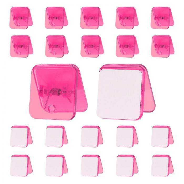 PATIKIL セルフアドヘーシブクリップ 36個のプラスチック製長方形タペストリーハンガースティッキーク..