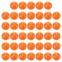 PATIKIL アウトドアピクルボールボール40穴ピクルボール40パックアマチュア向け屋内外スポーツ用オレンジ