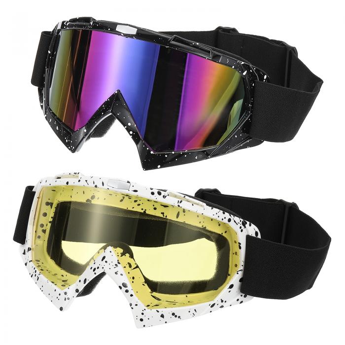 PATIKIL ダートバイクゴーグル 2個 オートバイゴーグルATVゴーグルスキーゴーグルレーシング ゴーグル..