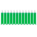 PATIKIL リフレクティブキーチェーンタグ 12個セット セーフティリフレクタータグ リフレクティブペンダントPVCリフレクターギアキーチェーン バックパック サイクリング ウォーキング用 緑