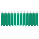 PATIKIL リフレクティブキーチェーンタグ 12個セット セーフティリフレクタータグ リフレクティブペンダントPVCリフレクターギアキーチェーン バックパック サイクリング ウォーキング用 グラス緑