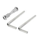 PATIKIL 固定ボルトねじ 1セット 折りたたみシャフトロックネジ 折りたたみ場所固定ボルト 交換部品 互換性あり M365電動スクーター用 シルバー