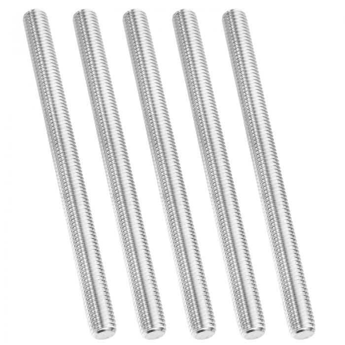 PATIKIL 1/2"-13 UNC 304ステンレス鋼全ねじロッド 5個6.9"長さ長ねじスクリュー右巻きスレッド全ねじ..