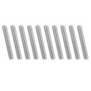 PATIKIL 1/4"-20 UNC 304ステンレス鋼全ねじロッド 10個1.8"長さ長ねじスクリュー右巻きスレッド全ねじロッドスタッドアンカーボルト クランプ ハンガー Uボルト用