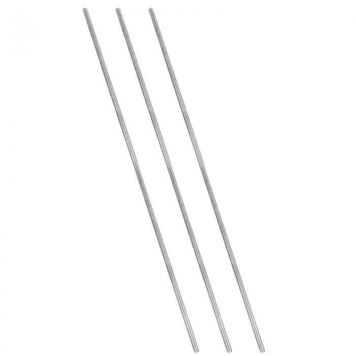 PATIKIL 1/4"-20 UNC 304ステンレス鋼全ねじロッド 3個12"長さ長ねじスクリュー右巻きスレッド全ねじロ..