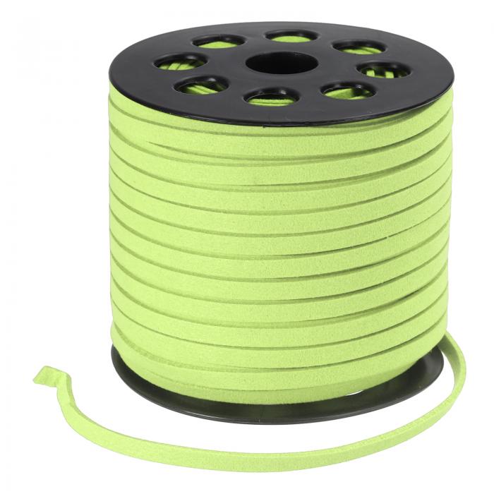 PATIKIL 5mmフェイクスエードレザーコード ブレスレットネックレスビーズ作りDIYクラフト用 レザーレースストリング 明るい緑