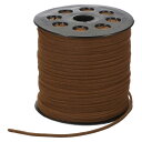 PATIKIL 100ヤード×2.6mmフェイクスエードレザーコード ブレスレットネックレスビーズ作りDIYクラフト用レザーレースストリング ライト茶色