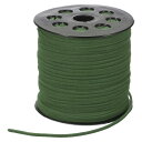 PATIKIL 100ヤード×2.6mmフェイクスエードレザーコード ブレスレットネックレスビーズ作りDIYクラフト用レザーレースストリング ダーク緑