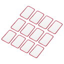 uxcell 60個 サブリメーションパッチ空白 10x6cm/3.94x2.36