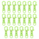 uxcell 20個のプラスチックロブスタークローファスナ ースイベルランヤードスナップフックトリガークリップ ストレッチスプリングキーチェーンリングクラフトバ...