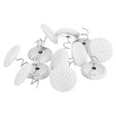 uxcell 12個 アップホルスタリータックスツイス トピン 20mm ベッドスカートピン ファブリックカバーボタンツイス トピン スリップカバーベッドスカート アームチェアキャディ 家具カバー用 ホワイト