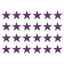 uxcell 24個5つ星パッチアイロンパッチ パープルソー刺繍パッチアップリケ装飾1.1IN修理パッチDIY衣類クラフトバックパック服装ギフト装飾