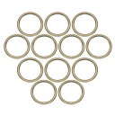 uxcell 32個 Oリングバックル 38mm/1.5" ID 4.8mm 厚さ 亜鉛合金 オープニング Oリングク ラスプクリップ クラフト キーリング バッグ ストラップ ベルト DIY アクセサリー ブロンズ