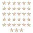 uxcell 33個5つ星パッチアイロンパッチ ミルキーホワイトソーイング刺繍パッチアップリケ装飾1.1IN修理パッチDIY衣類クラフトバックパック服装ギフト装飾