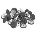 uxcell 24個 アップホルスタリータックスツイス トピン 20mm ベッドスカートピン ファブリックカバーボタンツイス トピン スリップカバーベッドスカートアームチェアキャディ家具カバー用 ダークグレー