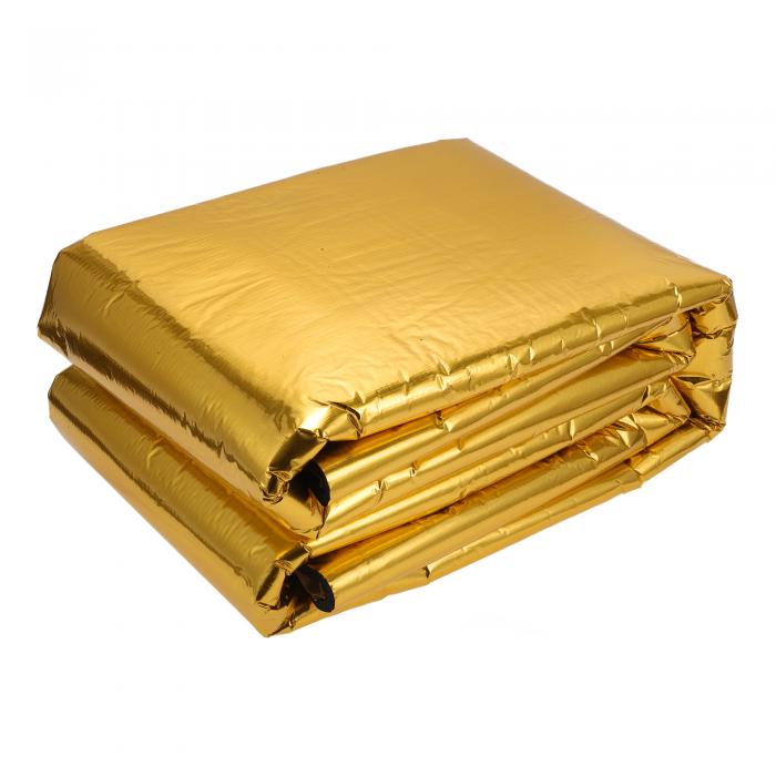 X AUTOHAUX 394mm 10mm 0.91sqft カーサウンドデッドニングマット アルミ箔ヒートシールド素材 セルフ..