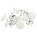 uxcell 12個 アップホルスタリータックスツイス トピン 20mm ベッドスカートピン ファブリックカバーボタンツイス トピン スリップカバーベッドスカート アームチェアキャディ 家具カバー用 ベージュ