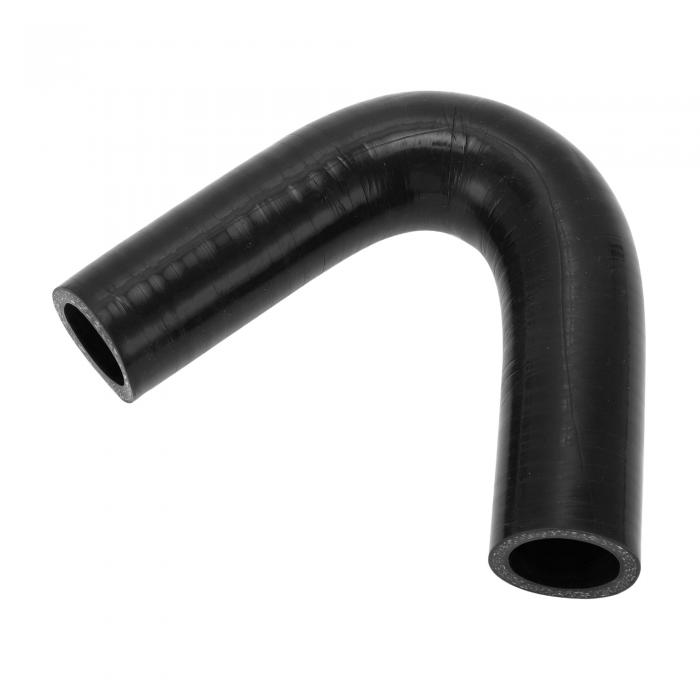 X AUTOHAUX 【内径 28mm 長さ102mm】 ブラック エルボー 135度 シリコンホース シリコンチューブ イン..