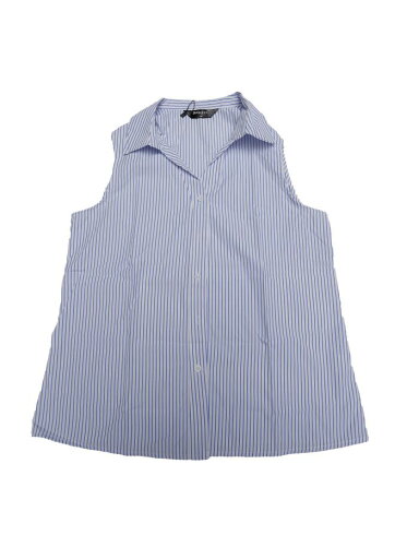 Allegra K レディース 夏用 ノースリーブ ボタンダウンシャツ ストライプ柄 ラペルカラー Vネック ブラウス タンクトップ ホワイトストライプ S Allegra K レディース 夏用 ノースリーブ ボタンダウンシャツ ストライプ柄 ラペルカラー Vネック ブラウス タンクトップ ホワイトストライプ S