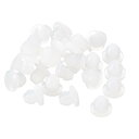 uxcell 28個 シリコンプラグ 4.5mm 穴用ラバーラウンドスナップロックホールプラグ 金属管用 防水ホールプラグ 家具エンドキャップ挿入物 透明