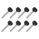 uxcell 8個 M6 x 35mm ニュート付きクランピングノブ 304ステンレススチールサムスクリュークランピングノ茶色ドハンドスレッドハンドボルトスタッ...