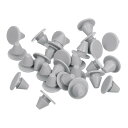 uxcell 28個 シリコンプラグ 5-5.5mm 穴用ラバーラウンドスナップインロックホールプラグ 金属管用 防水ホールプラグ 家具エンドキャップ挿入物 グ...
