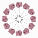uxcell 12個の新郎ブートニアローズブートニアピン 結婚式記念日フォーマルディナーパーティー用 豆腐色