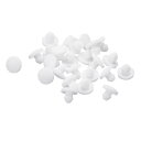 uxcell 28個 シリコンプラグ 3.5mm 穴用ラバーラウンドスナップインロック穴プラグ 穴ストッパー 金属管用防水穴プラグ 家具エンドキャップ挿入物 ホ...