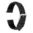 uxcell 16mmの細い粒の交換用牛革レザーストラップ ステンレスバックルクラスプ付きのエレガントな女性用メンズウォッチストラップ クラシックスマートウォッ...