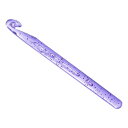 uxcell 大きなかぎ針 12mm エルゴノミック ニット かぎ針 プラスチック 巨大なかぎ針 DIY 編み物 毛布 織り細工 用 パープル