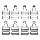 uxcell 全体バックル 8セット レトロメタルサスペンダー交換バックル32mm(1-1/4")内幅 ズボン コッ トンジャケット ジーンズ用 黒