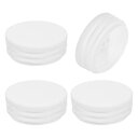 uxcell 4個の丸いプラスチックプラグ チューブエンドキャッププラグ 44mm(1.73