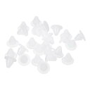 uxcell 28個 シリコンプラグ 5-5.5mm 穴用ラバーラウンドスナップインロックホールプラグ 金属管用 防水ホールプラグ 家具エンドキャップ挿入物 透...