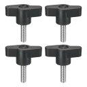 uxcell 4個のクランピングスクリューノブ M6 x 20mmメトリック304ステンレス鋼T字型サムスクリューハンドル クイックリムーブハンドタイトニングノ...