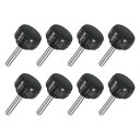 uxcell 8個 M4 x 20mm ニュート付きクランピングノブ 304ステンレススチールサムスクリュークランピングノ茶色ドハンドスレッドハンドボルトスタッ...