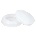 uxcell 5個 シリコンプラグ 25-27mm 穴用ラバーラウンドスナップインロック穴プラグ 金属管用 防水穴プラグ 家具エンドキャップ挿入物 透明