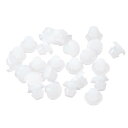 uxcell 28個 シリコンプラグ 5-5.5mm 穴用ラバーラウンドスナップインロック穴プラグ 金属管用 防水穴プラグ 家具エンドキャップ挿入用 透明