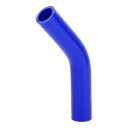 X AUTOHAUX 1個25mm/0.98" ID 102mm/4.02" 長さ 135度 ブルー車用シリコンホースクーラントホースユニバーサル