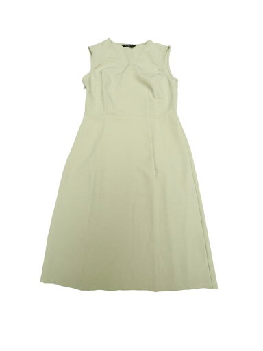 Allegra K レデイーズ ワークドレス Vネック ノースリーブ オフィスドレス ベルト付き ダークベージュ S Allegra K レデイーズ ワークドレス Vネック ノースリーブ オフィスドレス ベルト付き ダークベージュ S