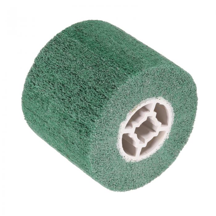 uxcell 120mmx100mm 40番目 ノンウーブン研磨バーニッシングホイールナイロンワイヤードロー イング研..