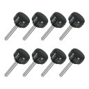 uxcell 8個M4 x 25mmノブ 304ステンレス鋼サムネジクランプノブ 丸い手ねじ付きハンドボルトスタッドノブ18mm 機械用