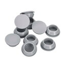 uxcell 18個 シリコンプラグ 18-19mm 穴用ラバーラウンドスナップインロッキングホールプラグ 金属管用 防水ホールプラグ 家具エンドキャップ挿入物...
